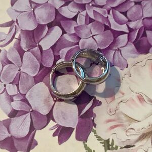 Elegant Silver Hoop Earrings